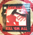 Metallica Kill Em All LP Megaforce MRI 069 Original Press Shrink VG+ Misprint