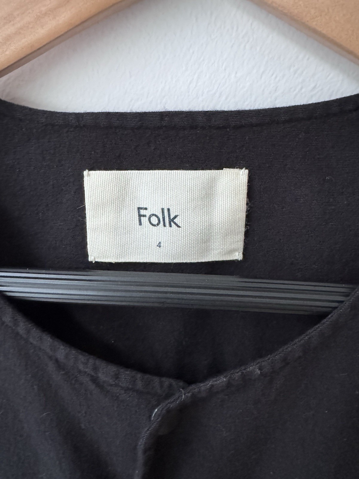 Folk Women's Black Button Snap Basic Jacket Short… - image 5