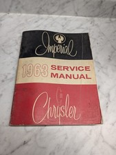 1963 Imperial Chrysler Tc-1 Tc-2 Service Manual Repair Maintenance Shop 1963 Imperial Chrysler Tc-1 Tc-2 Service Manual Repair Maintenance Shop