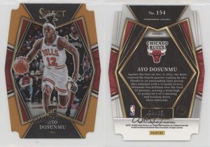 2021 Panini Select Premier Level Orange Prizm Die-Cut /65 Ayo Dosunmu Rookie RC