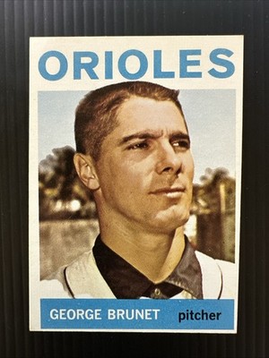 1964 TOPPS #322 GEORGE BRUNET BALTIMORE ORIOLES EX *Hot Corner Vintage*
