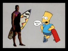 1990 Broder Bo Knows Bart Simpson #NNO Bo Jackson Promo Surfing Variation A096