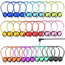 CNSZSLZ Kids Headphones Bulk 30 Pack for Classroom Students,Wired On Ear  He...