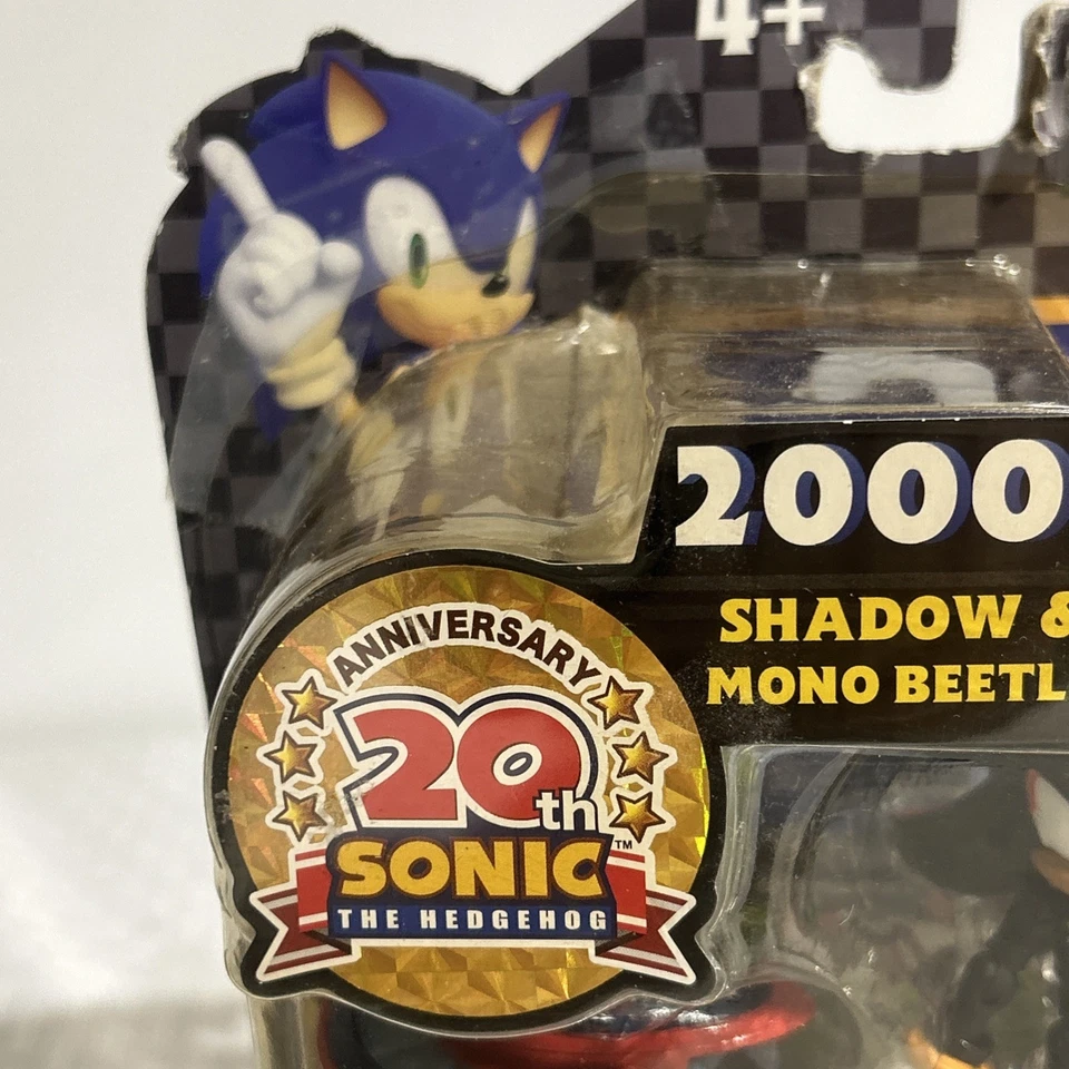 Sonic The Hedgehog 20 aniversario: Shadow & Mono Beetle sellado de fábrica 2000 Foto 3 de 4