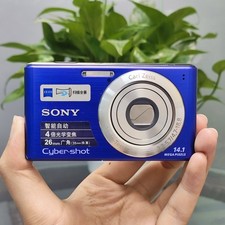 SONY Cyber Shot DSC-W530 Blue Digital Camera 14.1MP 4x Zoom English Menu 90 New
