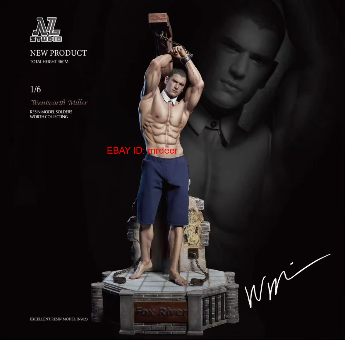 Nl Studio Wentworth Miller 1/6 Prison Break Figures Model Toys