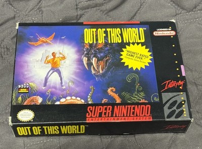 Out of This World *  Snes Box Only * Super Nintendo Original box