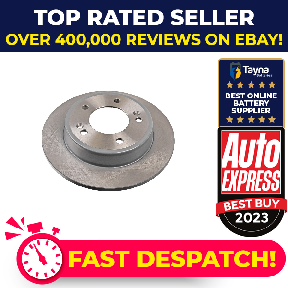 2x Brake Discs Pair Solid fits HYUNDAI i30 GD 1.4 Rear 2011 on 262mm Set Febi