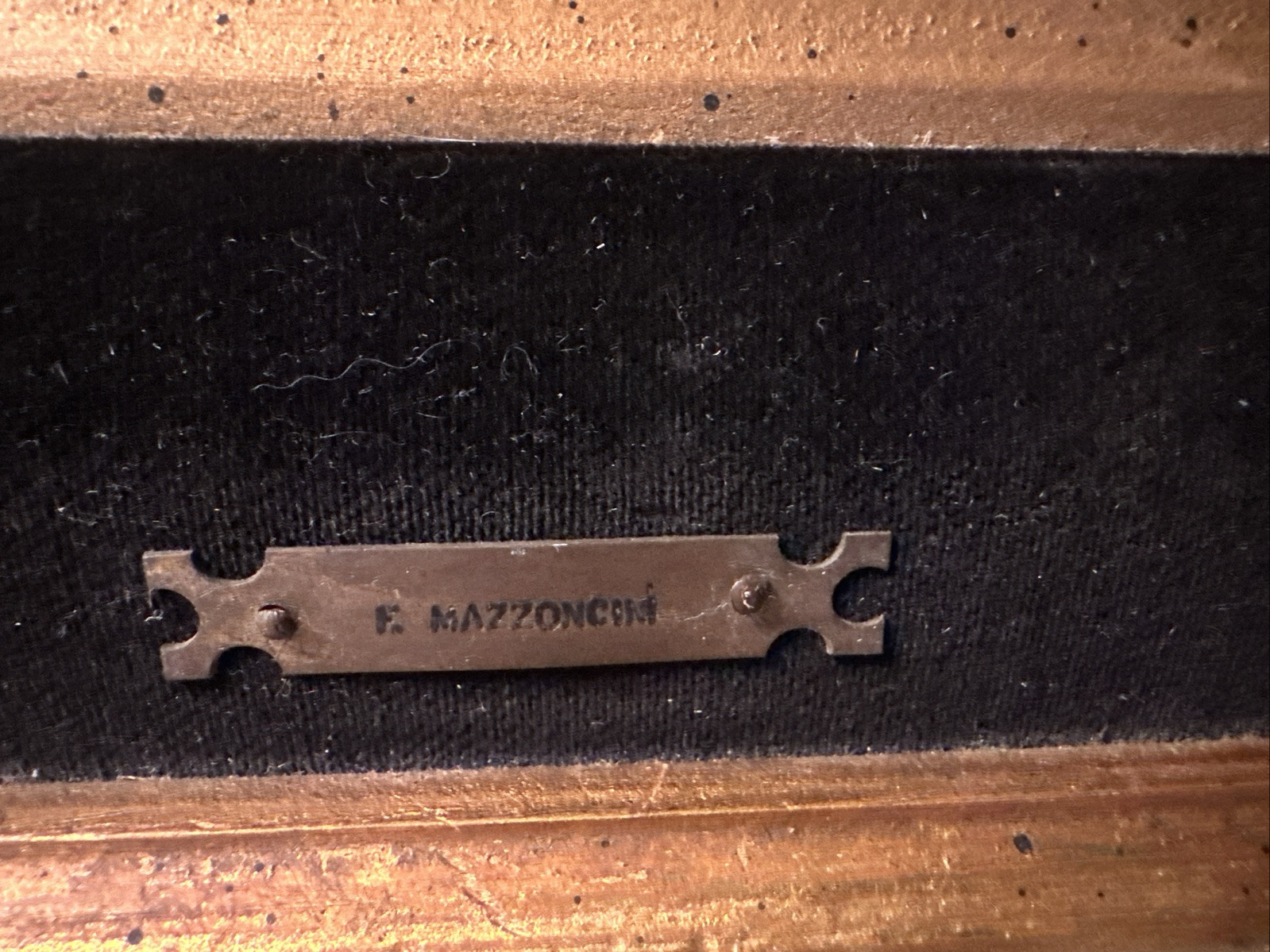 Italian “F . MAZZONCINI” LANDSCAPE  VILLAGE SCENE Oil on Wood Panel Signed