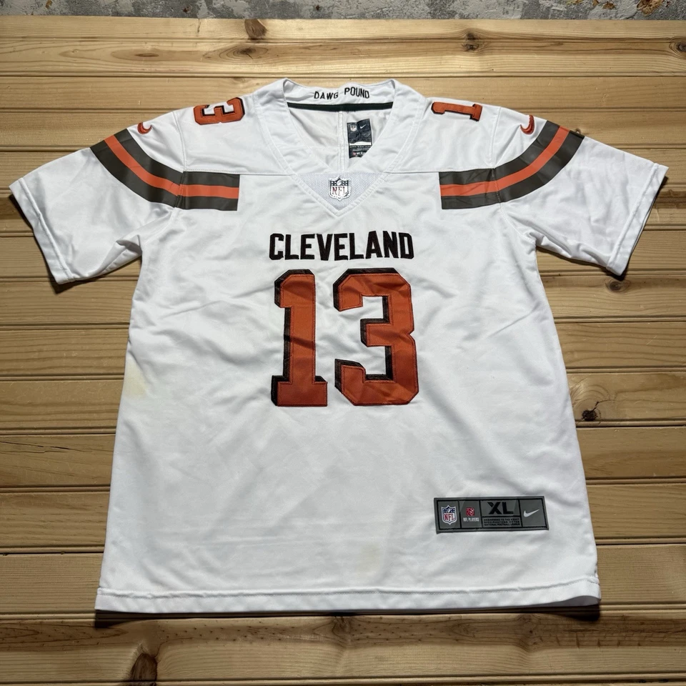 Camiseta de fútbol americano juvenil Nike Cleveland Browns Odell Beckham Jr. NFL talla XL Foto 2 de 4