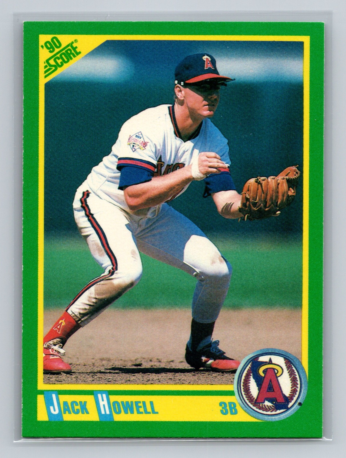 1990 Score - #206 Jack Howell California Angels Baseball Card
