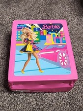 Vintage 1989 Barbie Doll Case Closet Trunk Pink Mattel Tara Toy Corp Storage