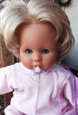 Puppe blond Spielpuppe Zapf Baby Lou Funktionen Batterie interaktiv 90er Jahre