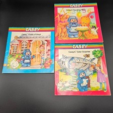Playskool Casey Robot Childrens Early Learning Books Lot 3 Counting Color Friend