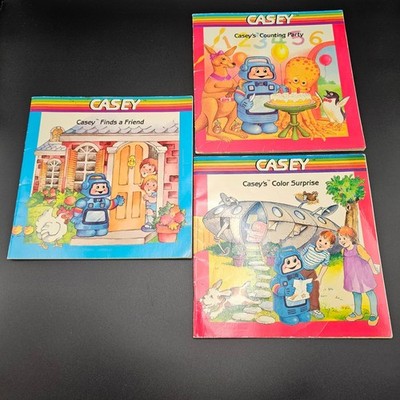 Playskool Casey Robot Childrens Early Learning Books Lot 3 Counting Color Friend