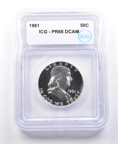 1961 Franklin Half Dollar PR66 DCAM ICG *5009