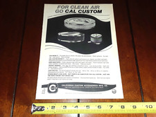 1970 Cal Custom California Air Cleaner Original Ad