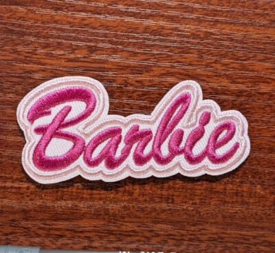 Barbie Patch Pink Dolls Toys Movie Girls Cute Embroidered Iron On
