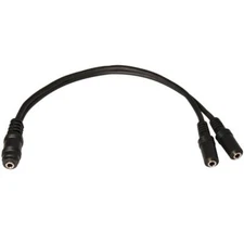 9 Inch 3.5mm Stereo Female to Dual 3.5mm Female Splitter Cable Pro Audio Cord