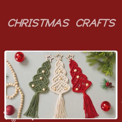 3x Christmas Tree Kits Woven Macrame Christmas Tree Set DIY Decor Wall P0D8 - Picture 11 of 17