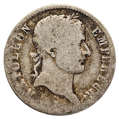 1811 A Paris France Napoleon Bonaparte 1 One Franc .900 Silver Coin # 1173 - 第 1/5 張圖片