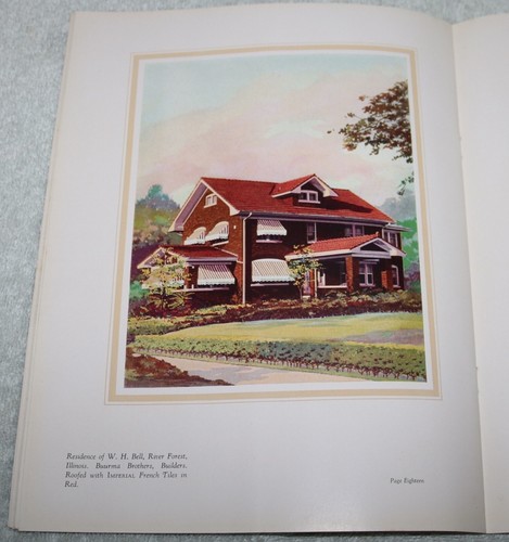 LUDOWICI SELADON DACHZIEGEL ORIGINAL 30ER JAHRE KATALOG ARCHITEKTENBAU - Bild 5 von 7