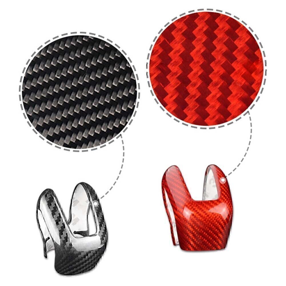 Black CarbonFiber Gear Shift Knob Cover Trim For Volvo XC60 XC90 S60