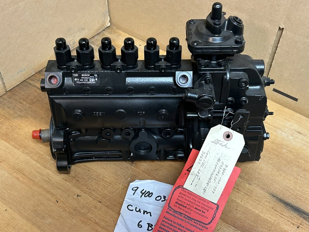 Cummins CDC 6bt 9400030739 Bosch Fuel Injection Pump | eBay