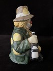 Clown Hobo Figurine Music Box With Wine Bottle And Suitcase  — photo 5