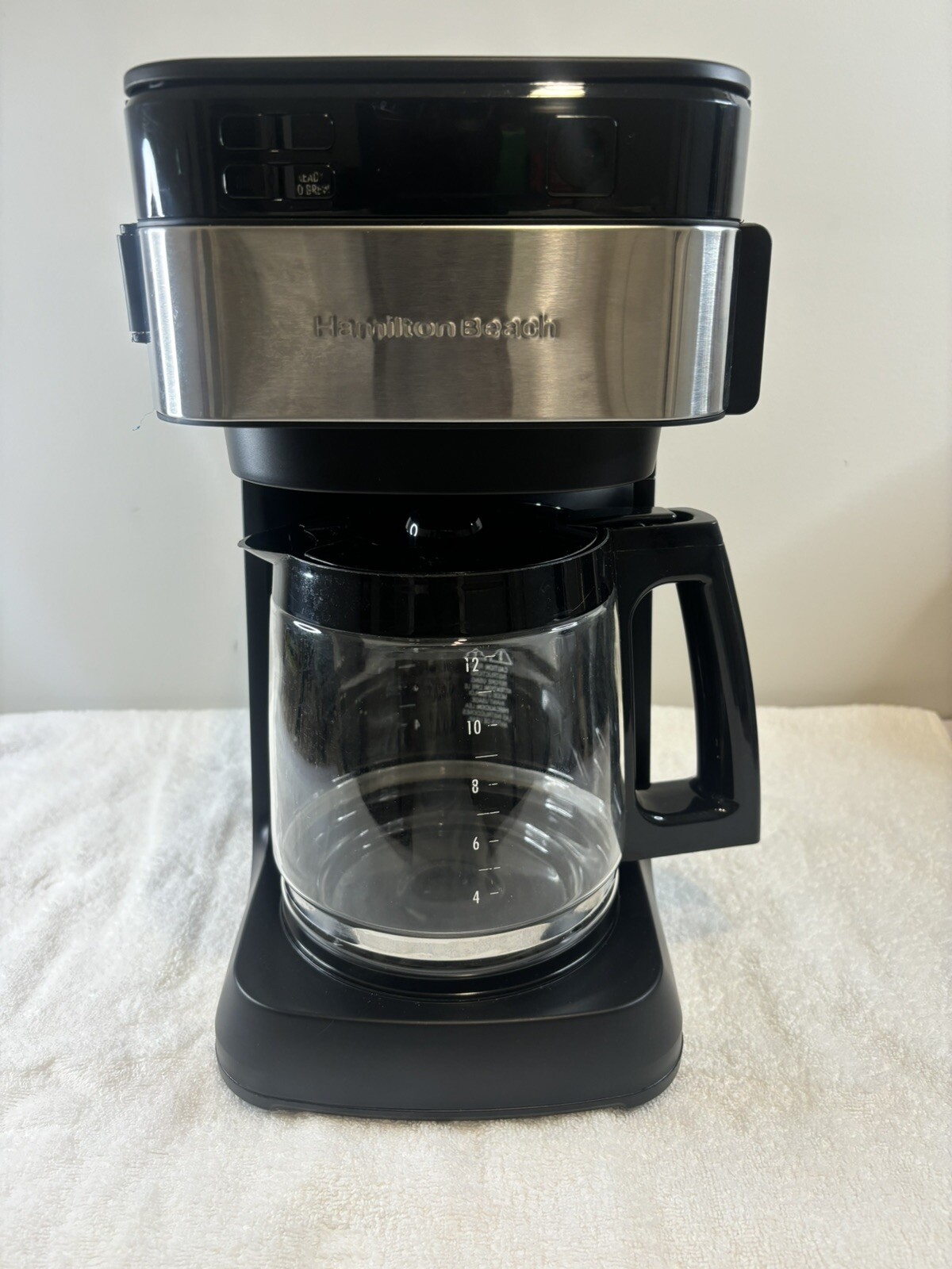 12 Cups Front Access Easy Fill 3 Brewing Options Black
