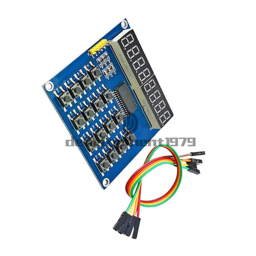 TM1638 Digital 8 Spitze LED Tastatur Scan 16 Schlüssel Display Modul Rohr