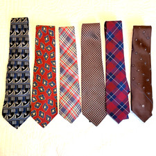 Lot of 17 Mens Ties silk, blends, cotton, 1 poly - Varied Designers/Some VTG