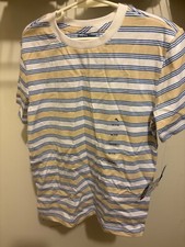 Tommy Bahama youth M 7/8 short sleeve stripe shirt