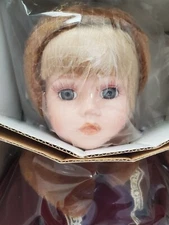 Heritage Signature Collection Leah Ice Skating Porcelain Doll 17" in BOX