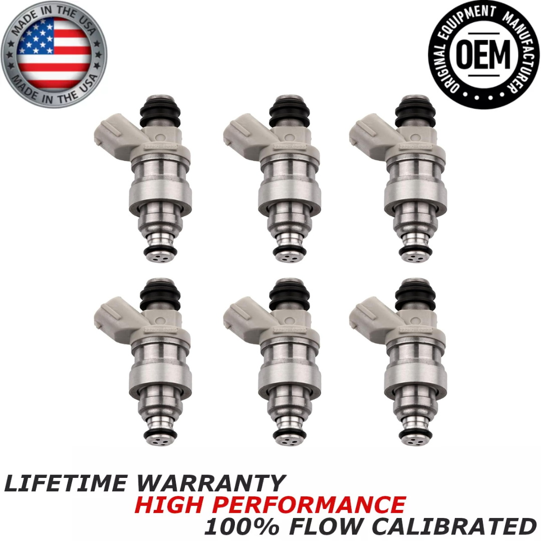 x6 OEM DENSO Fuel Injectors for 1992-1998 Lexus ES300 Toyota