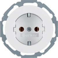 Berker 47452089 Schuko-Steckdose Serie R.Classic Neu Polarweiß GläNzend