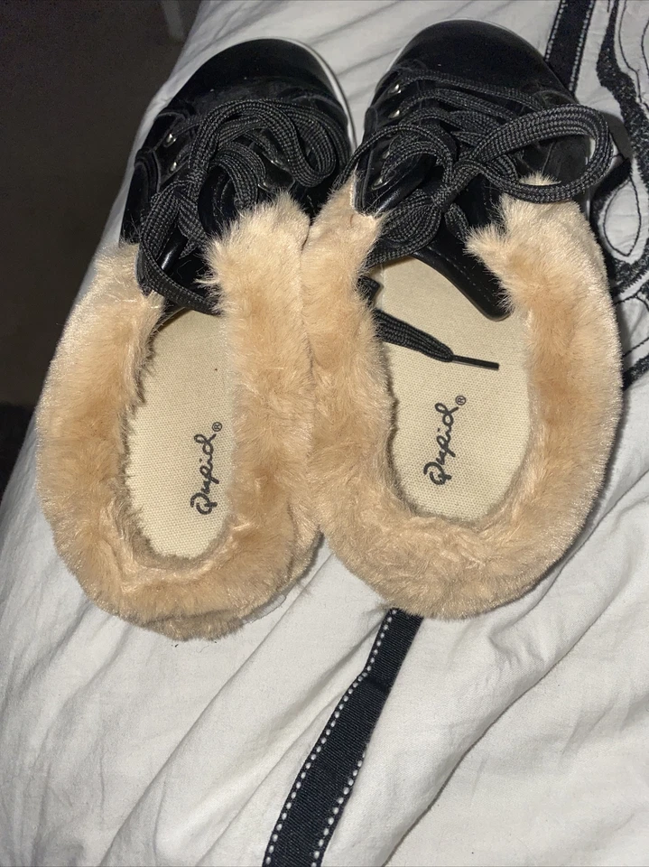 Zapatillas sin cordones negras QUIPID para mujer talla 9 Foto 3 de 4