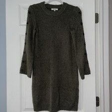 Ladies Made Well Olive Green Sweater Dress Extra Small