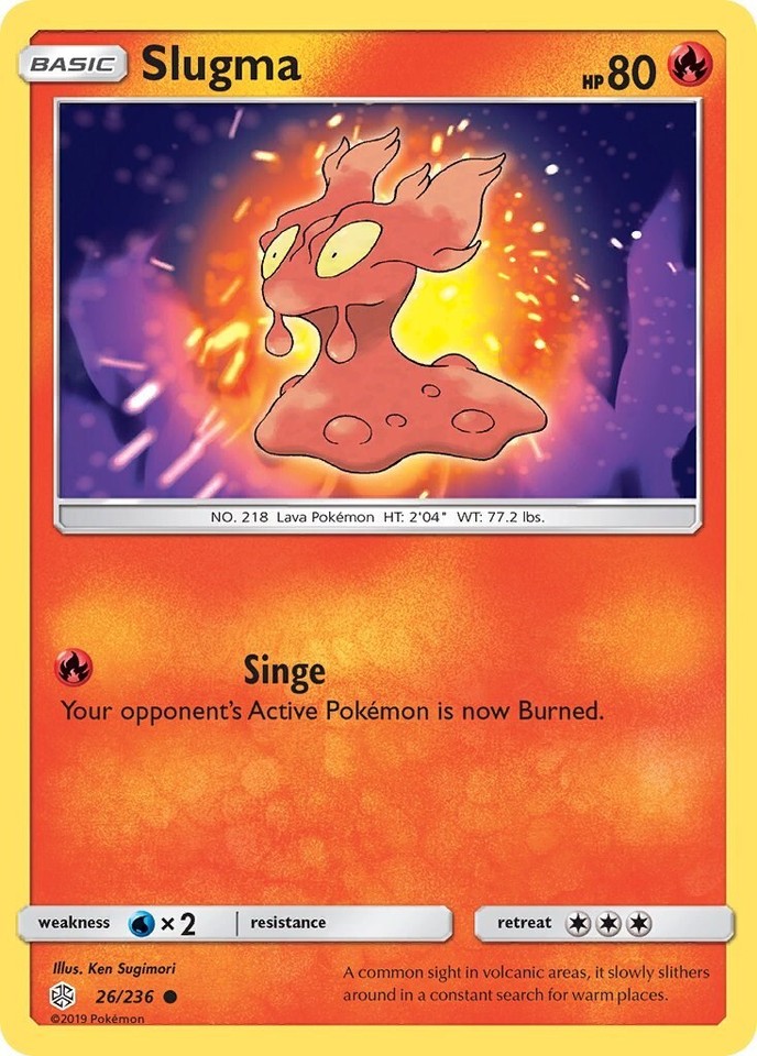 Slugma 26/236 Sm-Cosmic Eclipse - 1 of 1