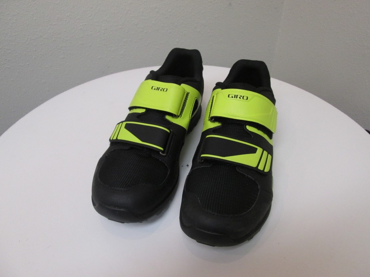 Giro Berm Mens Cycling Shoes, Size 43 Black/ Citroen Green