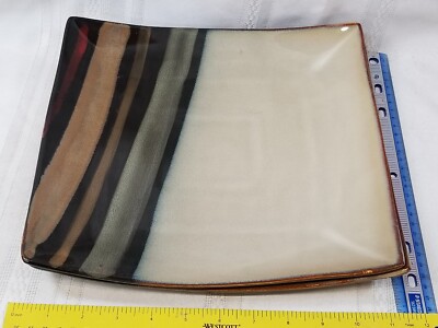 Sango Avanti Black Square Dinner Plates 11