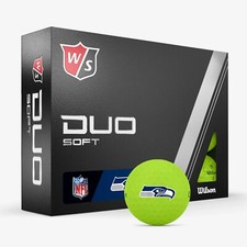 Wilson Staff 2023 Duo Soft NFL Golf Balls - Seattle Seahawks - Matte Green