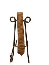 Vintage Richman Brothers 100% Silk Bronze Patterned Necktie 