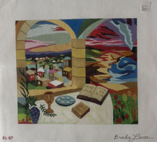 "Jerusalem" Bracha Lavee BL-117 13ct Handpainted Needlepoint Canvas 12 x 14