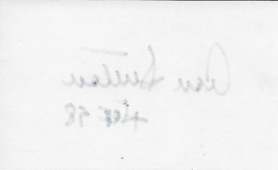 Autographed Hall of Famer Los Angeles Dodgers Don Sutton Signed 3x5 Index Card - Image 2 of 2