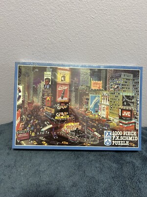 FX Schmid 1000 Piece Puzzle, An Evening In Times Square New York' 27" x ...