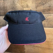 Kyodan Visor Hat  Womens Cap One Size Pink Black Outdoors Retro Fashion Fitness