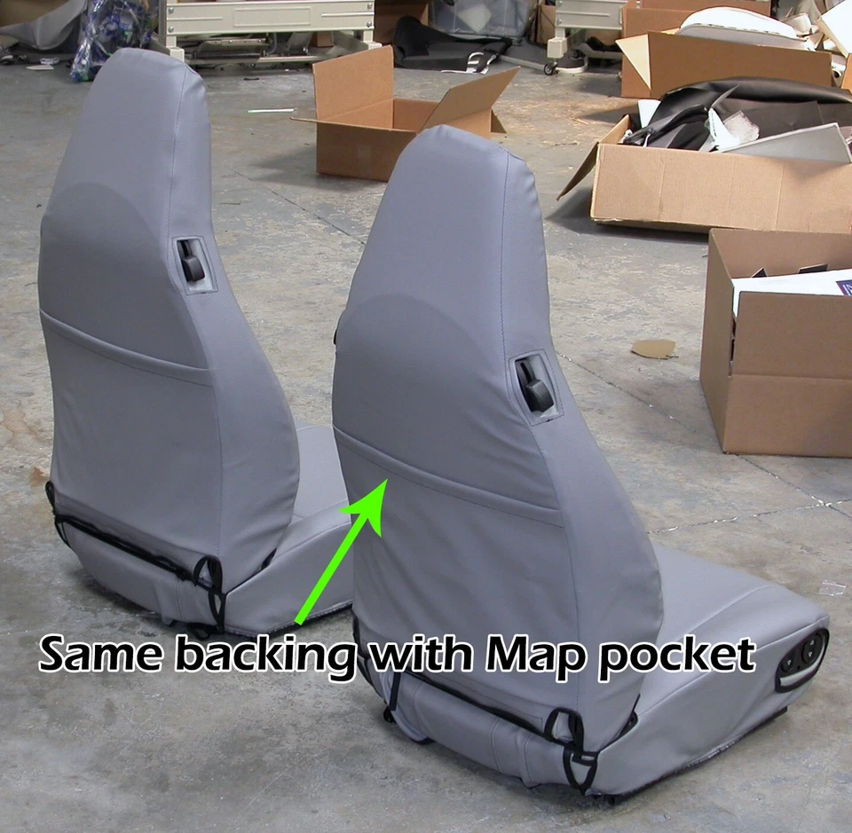 for PORSCHE 911 928 944 968 IGGEE S.LEATHER CUSTOM MADE FIT SEAT COVERS BEIGE - Image 2 of 4