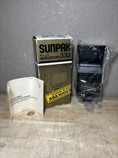 Sunpak Camera Flash Auto Zoom 333 Thyristor Tested And Works