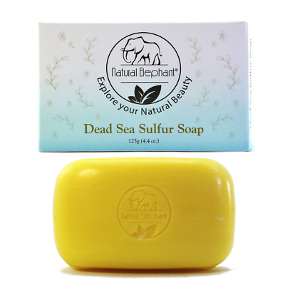 #ad #ad Natural Elephant Dead Sea Sulfur Soap 4.4 oz 125 g Natural Acne Skin Treatment $9.99